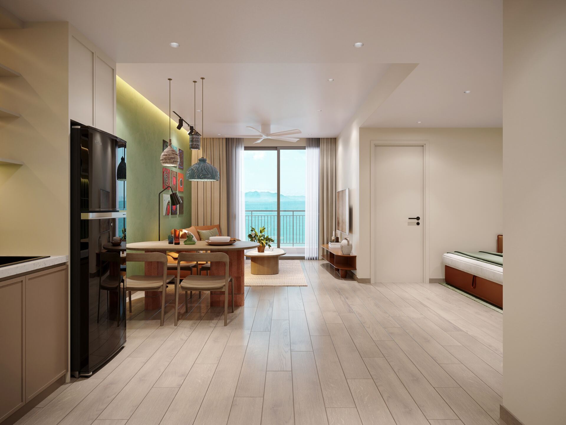 Căn hộ 1 phòng ngủ